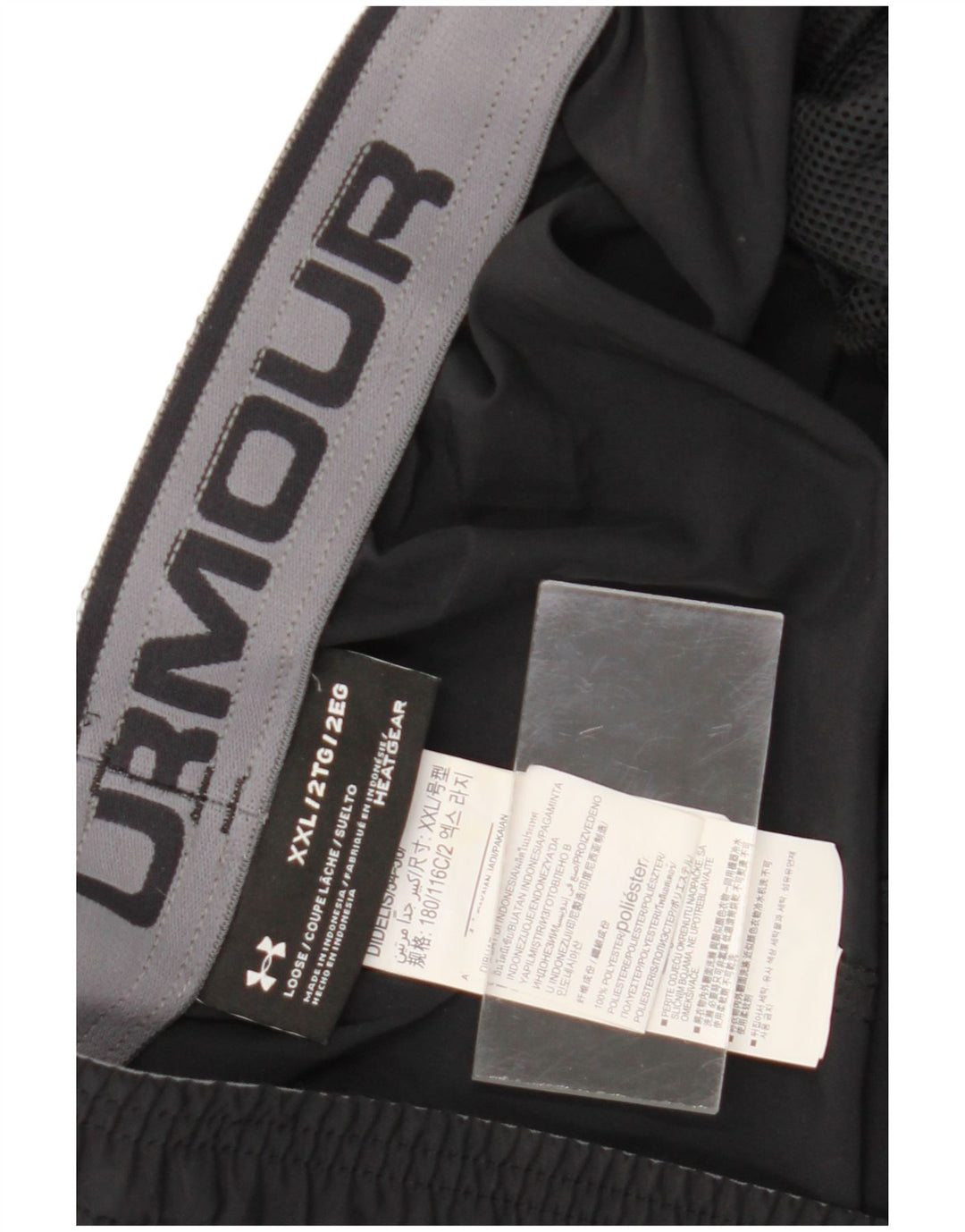 Under Armour Mens Heat Gear Sport Shorts 2XL poliéster preto