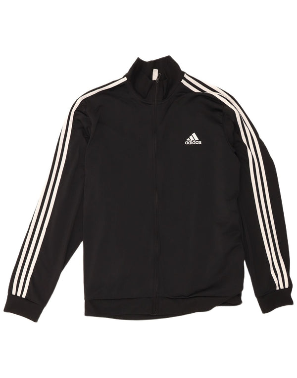 Adidas Mens Regular Fit Tracksuit Top Jacket UK 52/54 2XL Preto Esportes