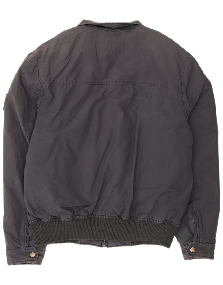 Jaqueta bomber masculina Refrigue UK 42 XL algodão azul marinho