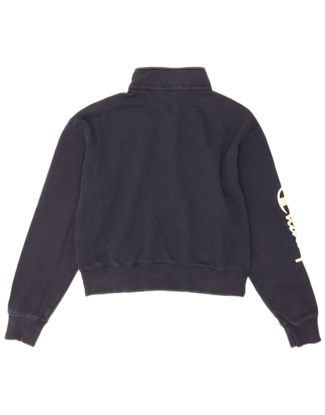 Champion moletom feminino cropped com estampa gráfica UK 14 médio azul marinho