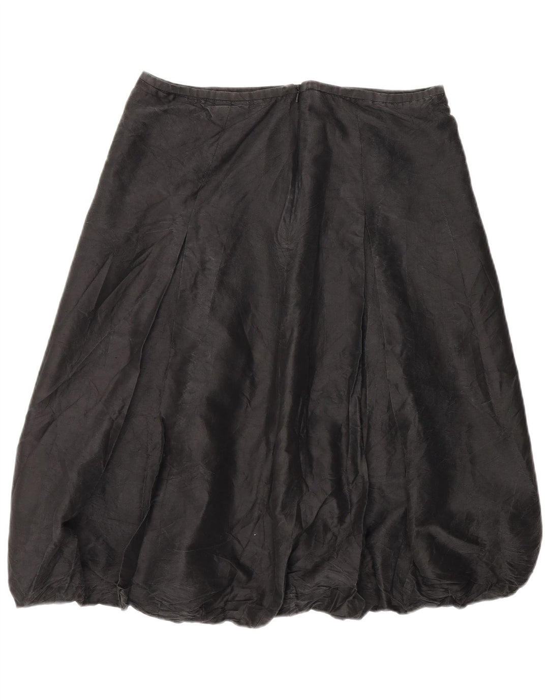 Saia bolha feminina Coast UK 14 grande W32 seda cinza