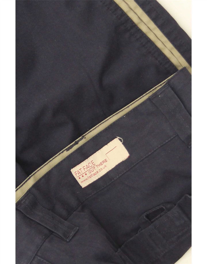 Shorts ocasionais dos homens gordos da cara grande poliéster W34 de Colourblock dos azuis marinhos