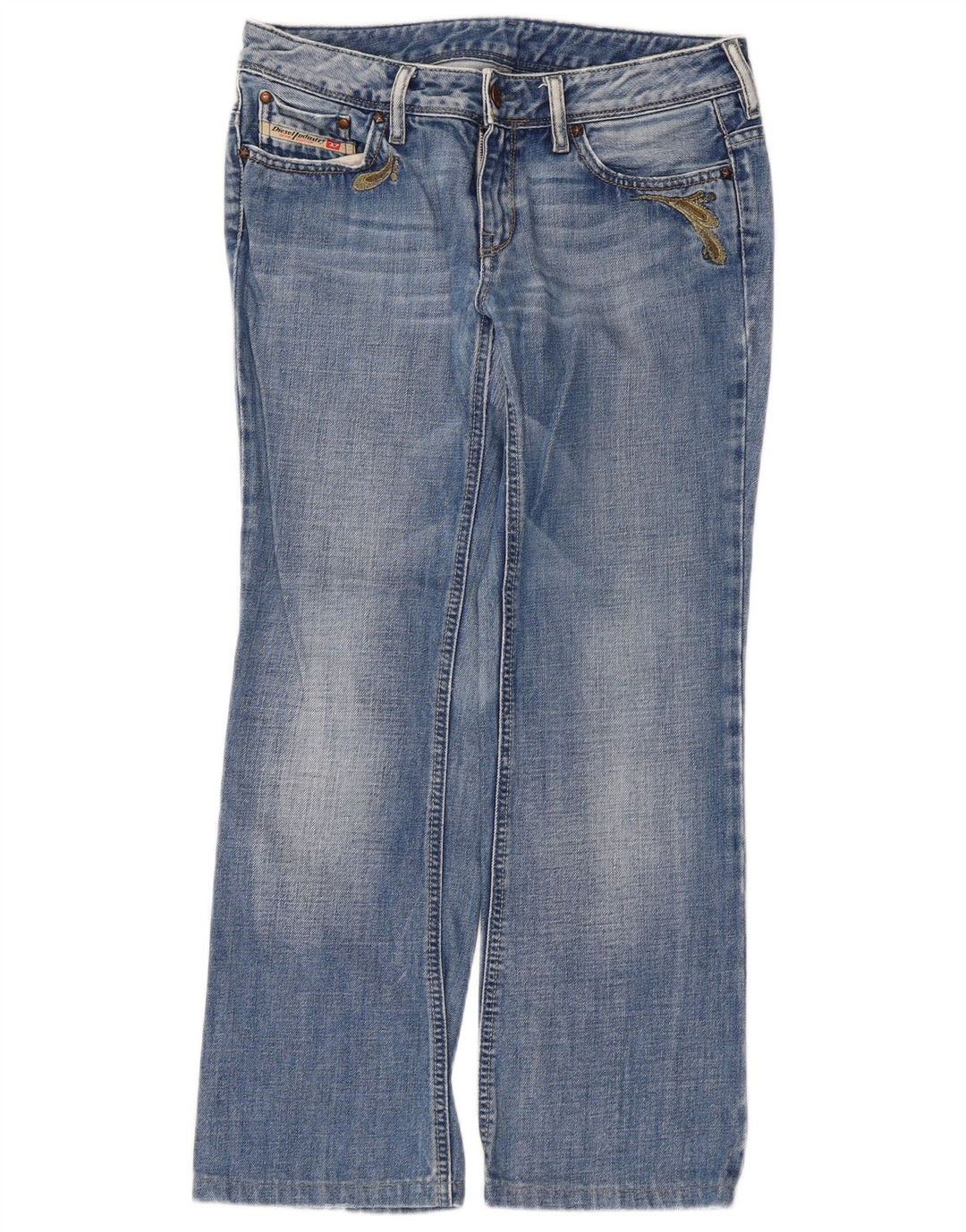Diesel feminino bootcut jeans W30 L27 algodão azul