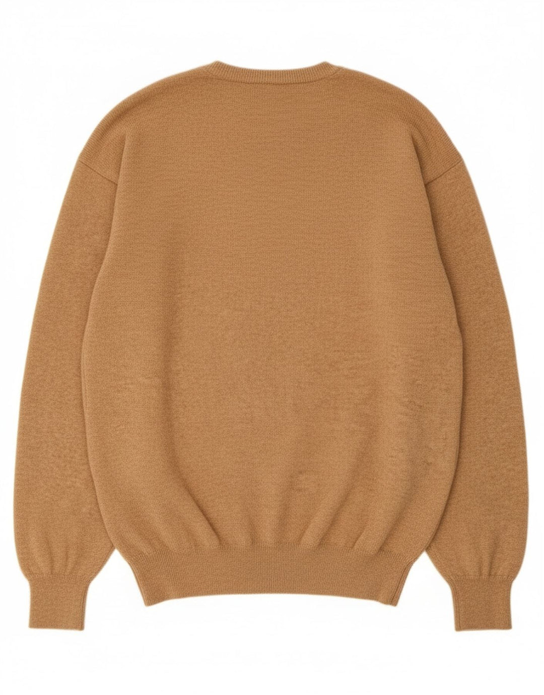 Suéter masculino Massimo Dutti com decote em V XL lã bege