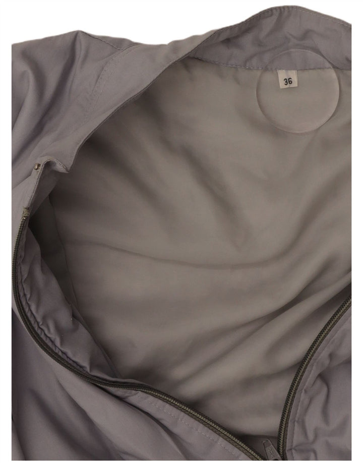 VINTAGE Mens Bomber Jacket IT 36 Small Grey