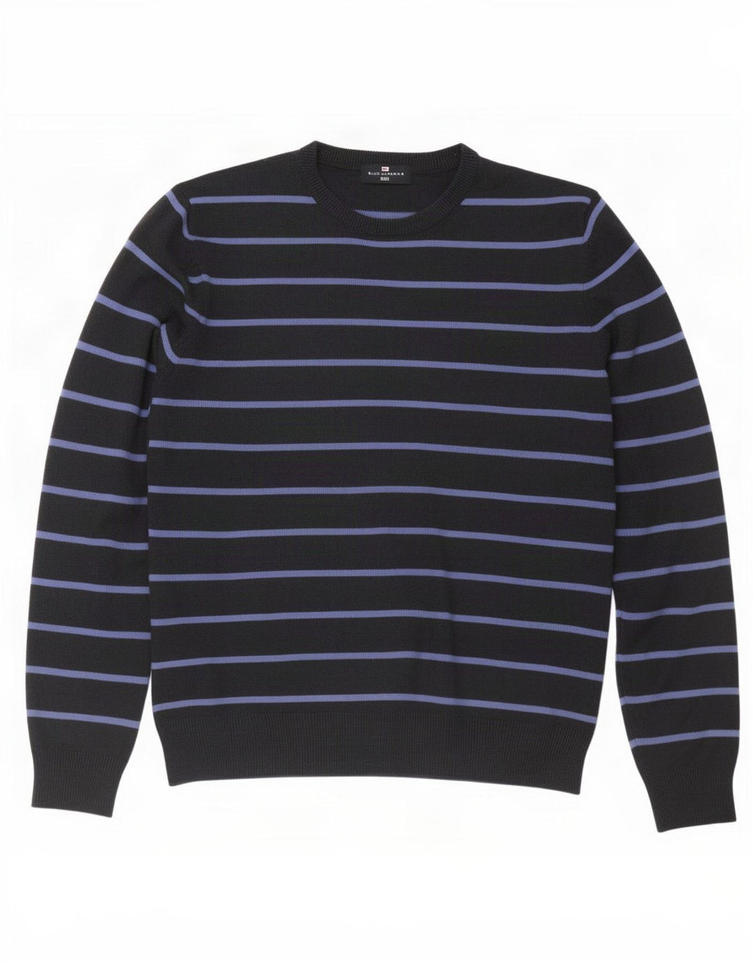 Suéter masculino Marks & Spencer Blue Harbor com gola redonda, grande azul marinho
