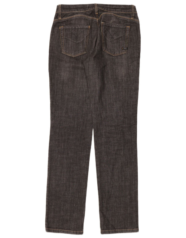 Jeans retos femininos Massimo Dutti W31 L34 azul marinho algodão