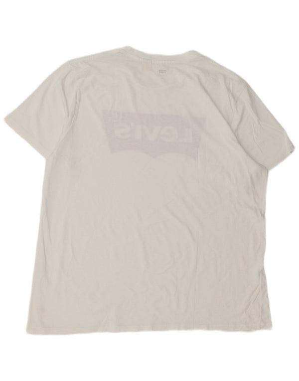 Camiseta gráfica masculina Levi's Top 2XL branca