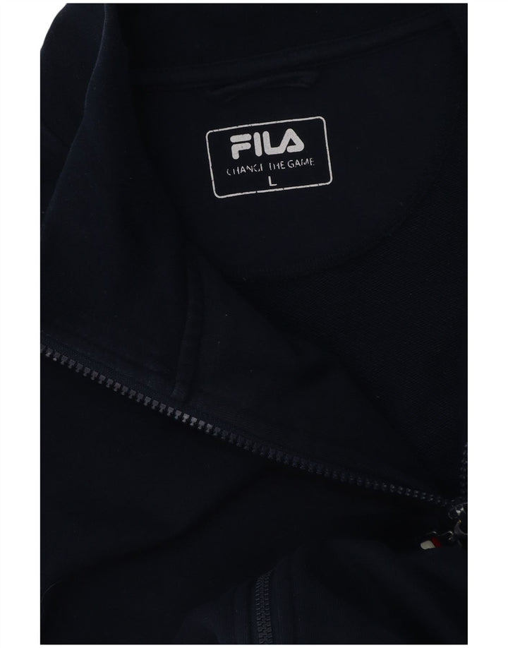 Fila Mens Tracksuit Top Jacket Grande Azul Marinho Listrado