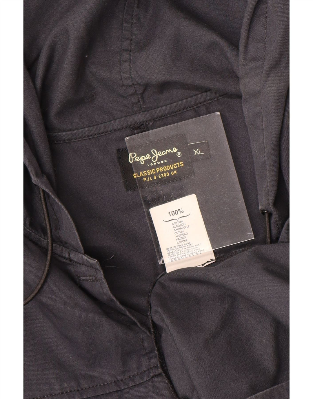 Vestido feminino PEPE JEANS com capuz e manga curta UK 18 XL azul marinho algodão