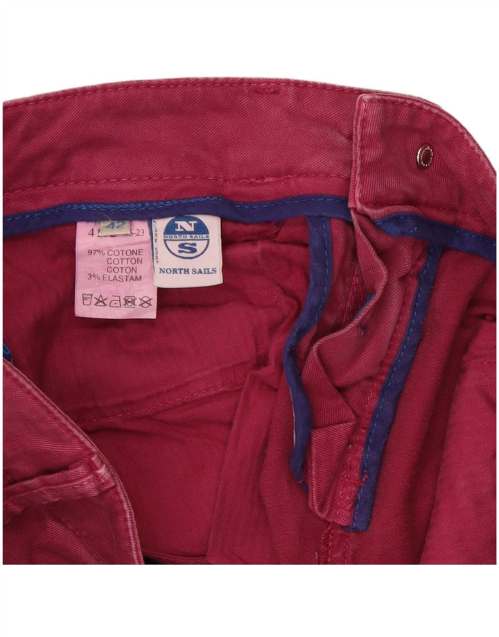 Jeans feminino North Sails Stretch Slim IT 42 médio W30 L31 algodão rosa