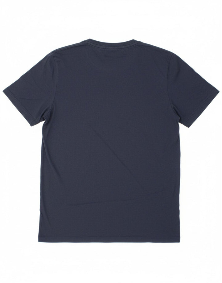 Camiseta masculina JACK & JONES de algodão azul marinho médio