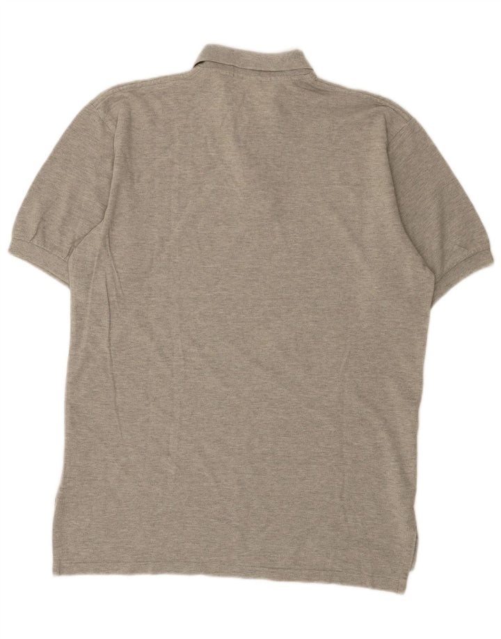 Camisa polo masculina Polo Ralph Lauren de algodão cinza médio