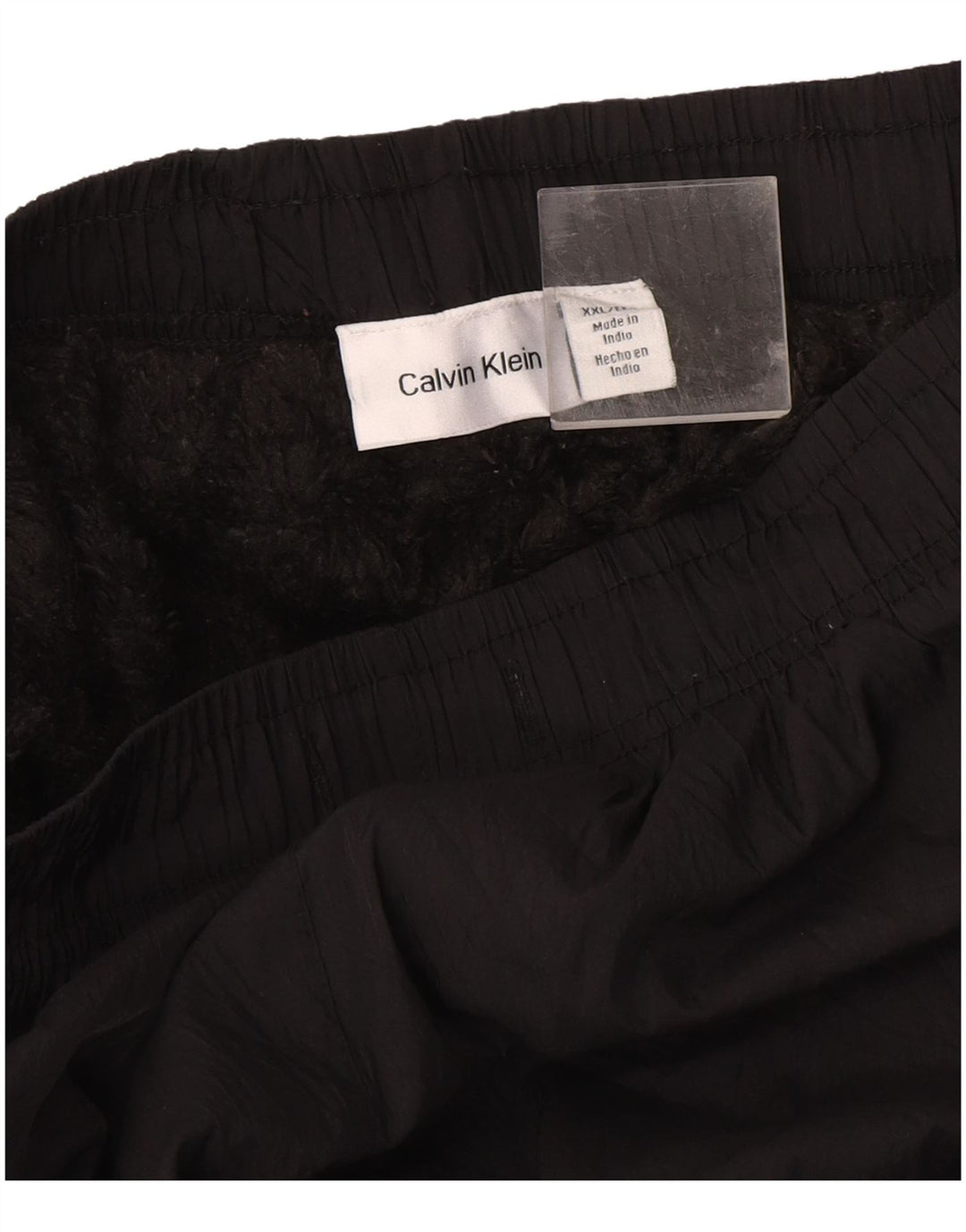 Calvin Klein Calça corta-vento masculina gráfica 2XL preta