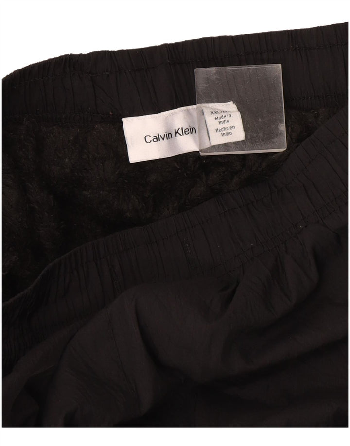 Calvin Klein Calça corta-vento masculina gráfica 2XL preta