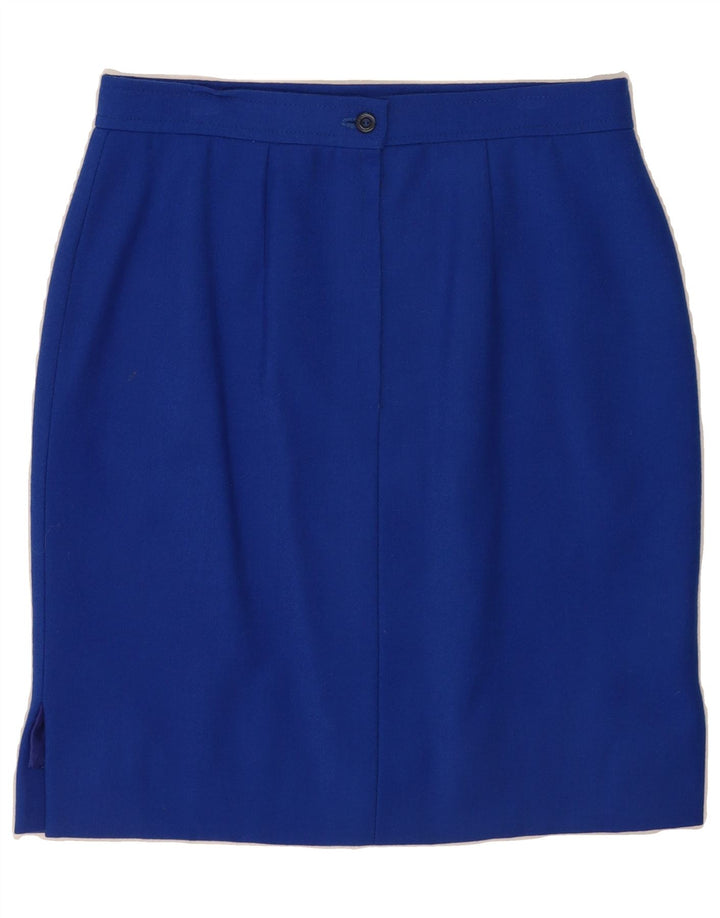 VINTAGE Womens Pencil Skirt W32 Large Blue Vintage Vintage and Second-Hand Vintage from Messina Hembry 