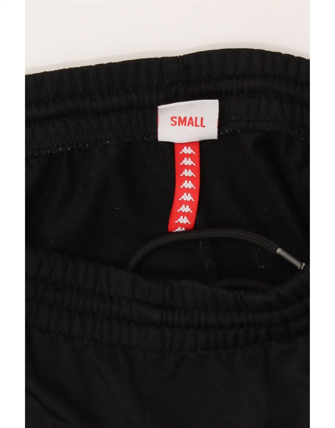 Calça de treino feminina Kappa UK 10 pequena preta poliéster