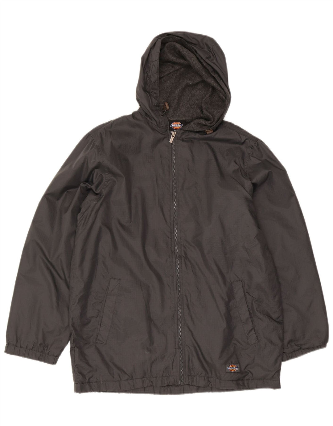 Jaqueta corta-vento masculina Dickies com capuz Reino Unido 36 poliéster cinza pequeno