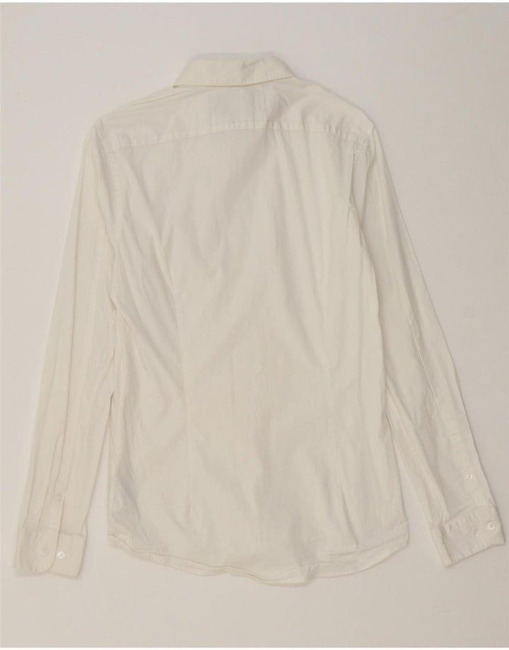 CALVIN KLEIN JEANS Mens Extra Slim Fit Shirt Large White Cotton Vintage Calvin Klein Jeans and Second-Hand Calvin Klein Jeans from Messina Hembry 