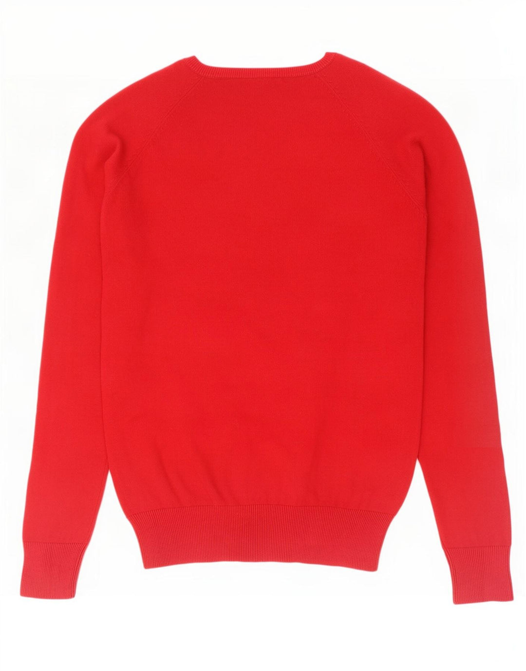 Suéter feminino Zara com decote em V UK 12 vermelho médio