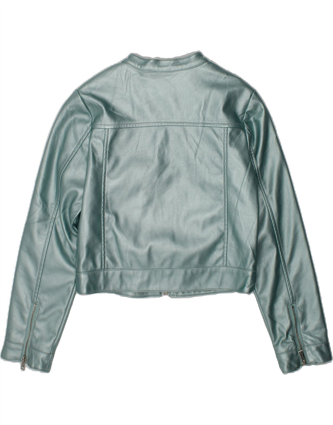 GUESS Girls Crop Bomber Jacket 5-6 Years Turquoise | Vintage Guess | Thrift | Second-Hand Guess | Used Clothing | Messina Hembry 
