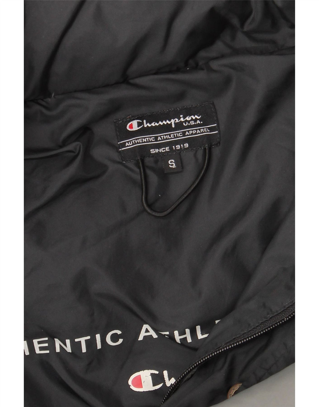 Jaqueta masculina acolchoada de ajuste solto CHAMPION Reino Unido 36 bloco cinza pequeno