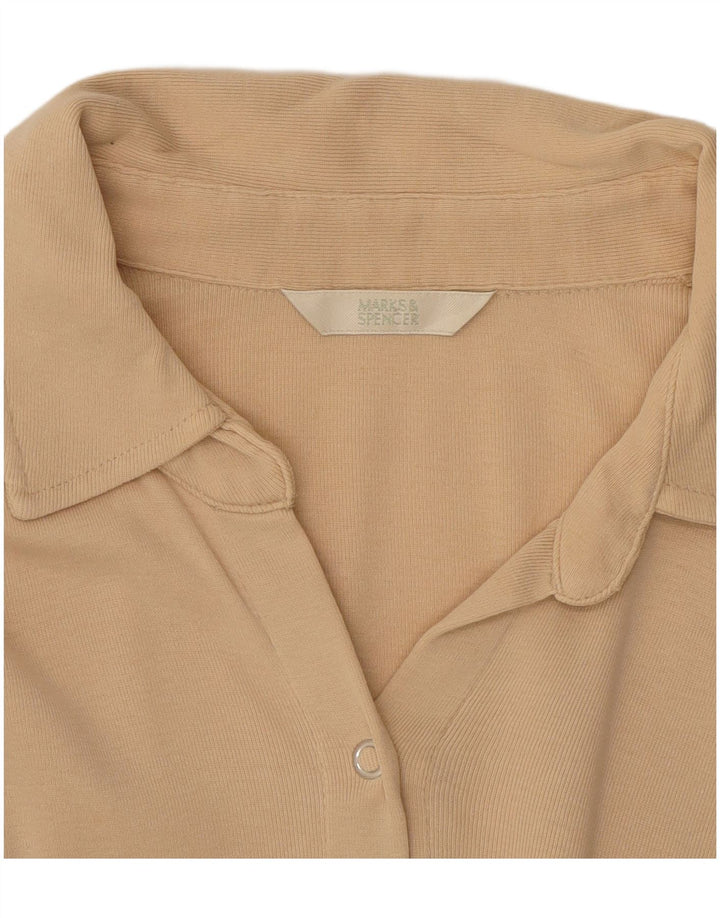 Blusa feminina Marks & Spencer Reino Unido 14 médio bege