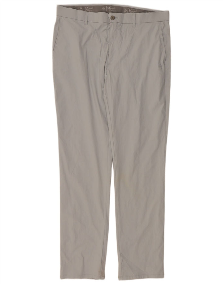 Calça Chino Masculina Slim Penguin W36 L34 Cinza Nylon