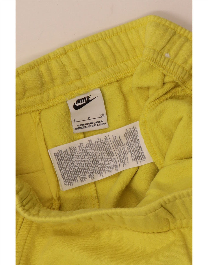 Calça de treino masculina Nike joggers pequeno algodão amarelo