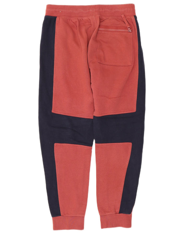 Calça de treino feminina Nike Joggers UK 14 médio vermelho colorblock algodão