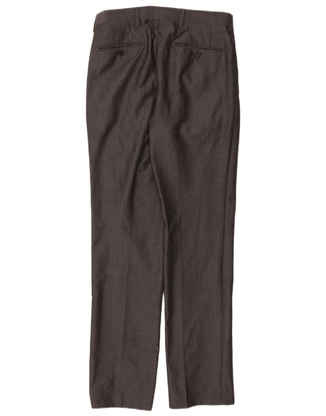 Calça masculina Marks & Spencer Autograph Straight Suit W30 L33 Lã Cinza