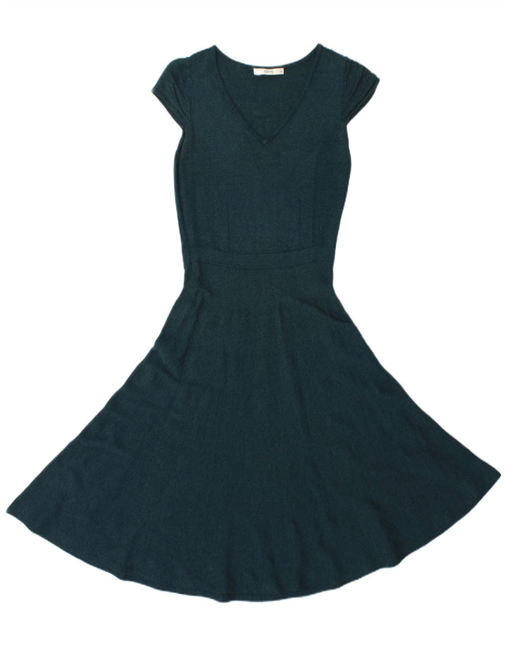 Vestido feminino oversized evasê Oasis Reino Unido 6 XS verde