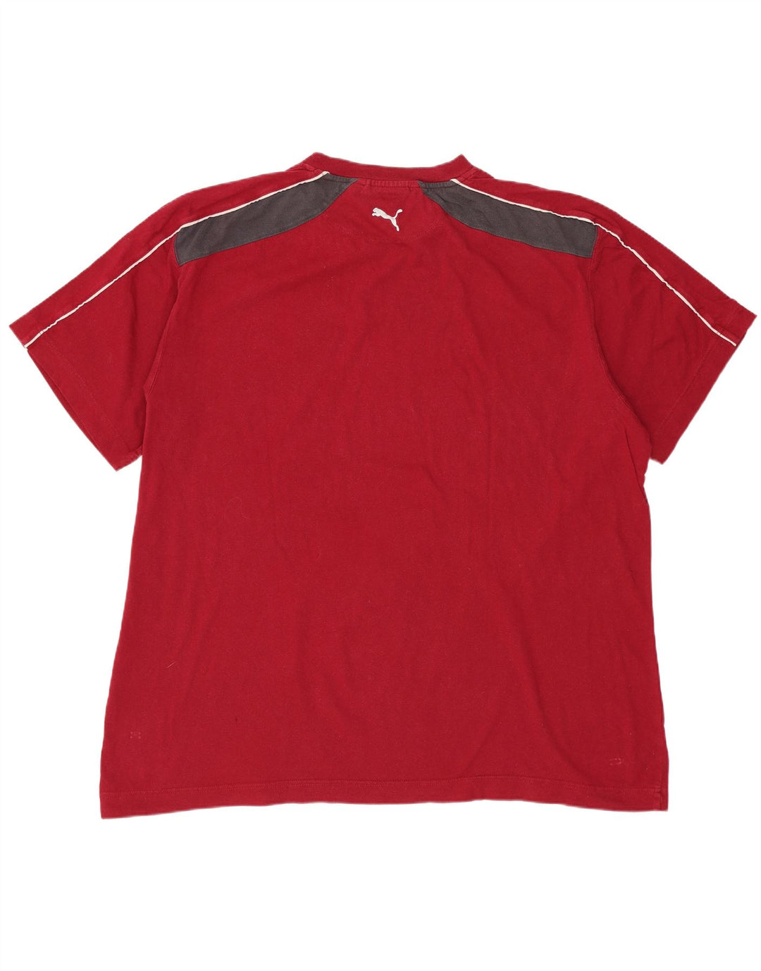 Camiseta gráfica masculina PUMA Top 2XL vermelho colorblock