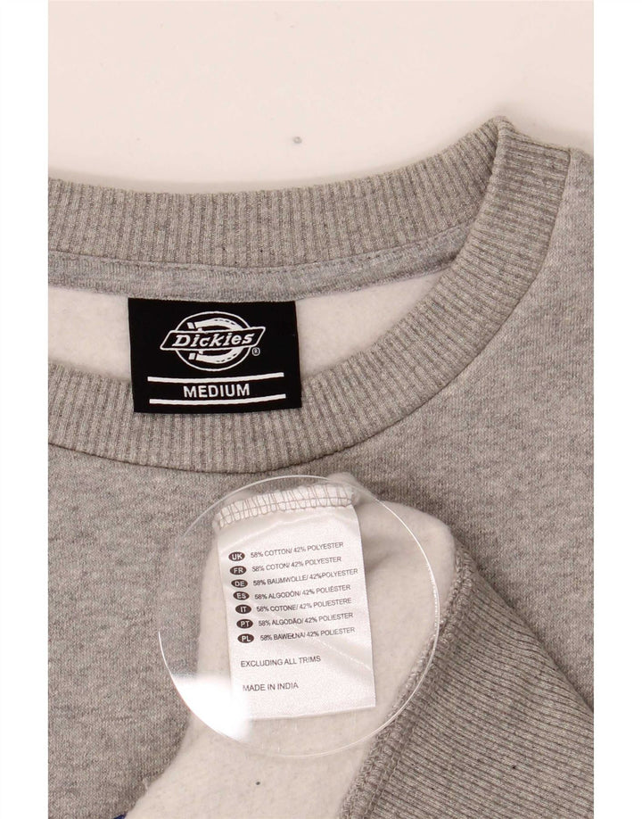 Suéter gráfico masculino Dickies algodão manchado cinza médio