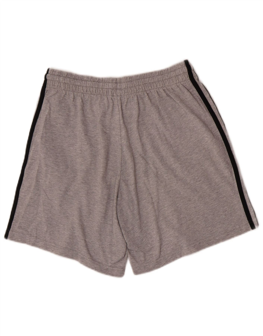 Shorts esportivos masculinos Adidas algodão cinza médio