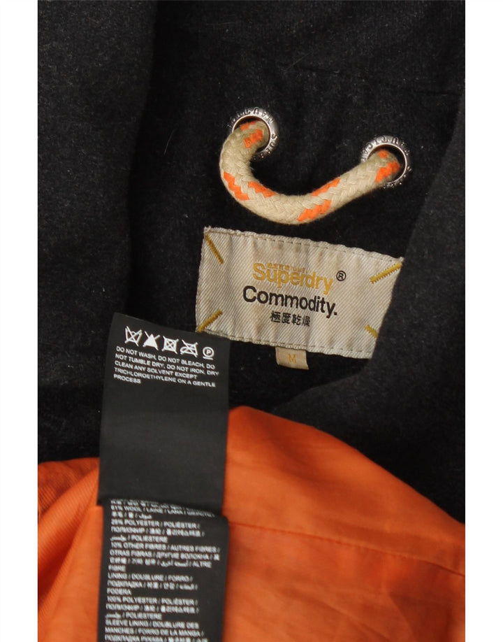 Casaco masculino Superdry Commodity Pea UK 38 lã cinza médio