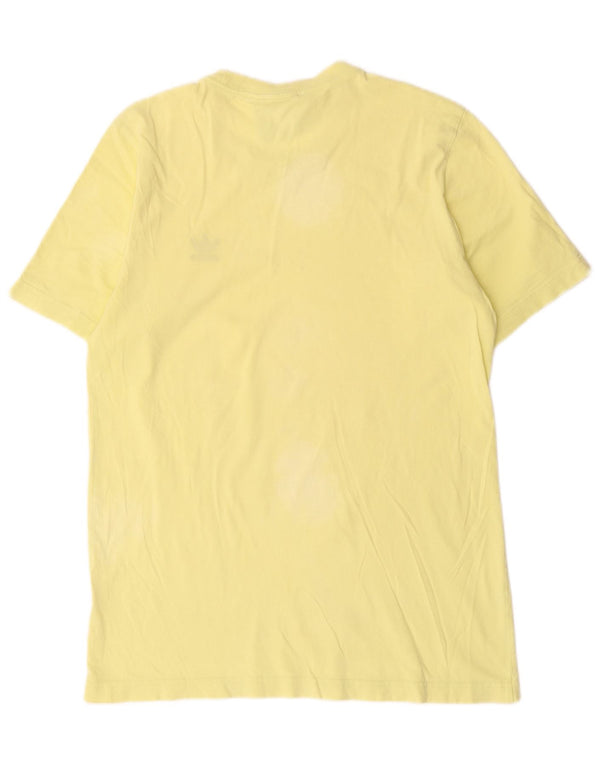 Adidas Mens Camiseta Top Pequeno Amarelo