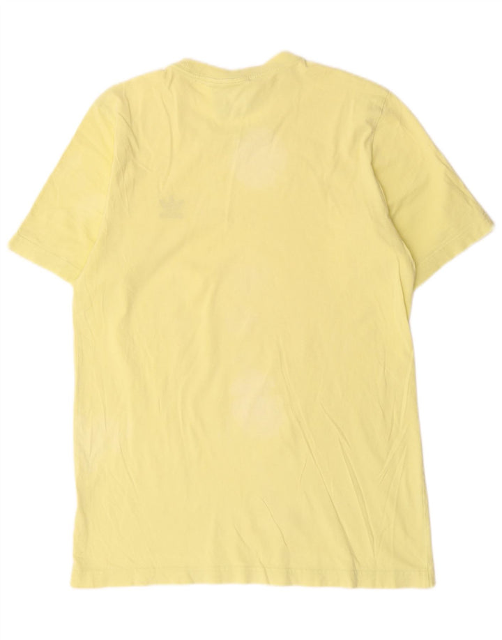 Adidas Mens Camiseta Top Pequeno Amarelo