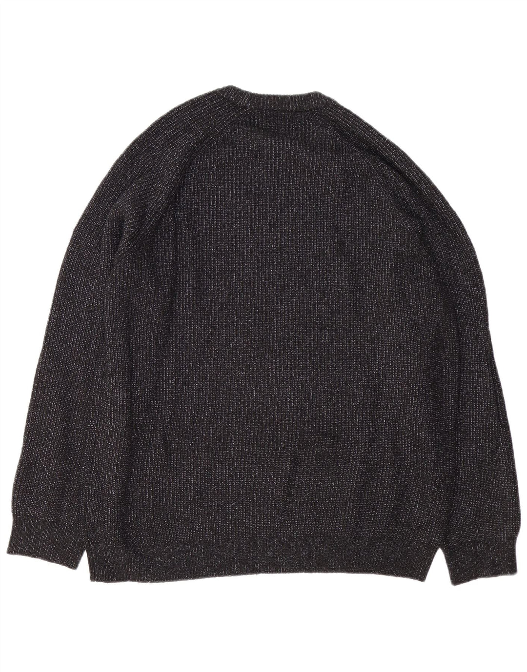 Suéter masculino Marks & Spencer com gola redonda 2XL poliamida manchada preta