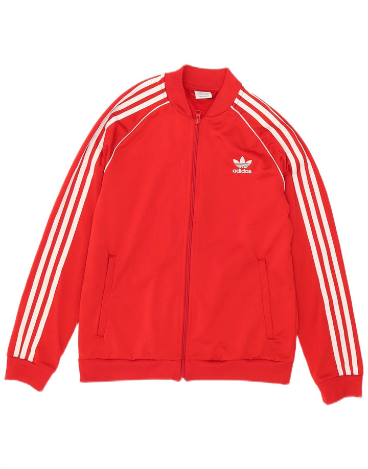 Jaqueta Adidas Meninas Treino Top 13-14 Anos Poliéster Vermelho