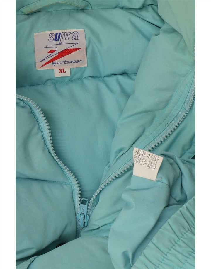 Jaqueta acolchoada masculina Supra UK 42 XL azul poliéster