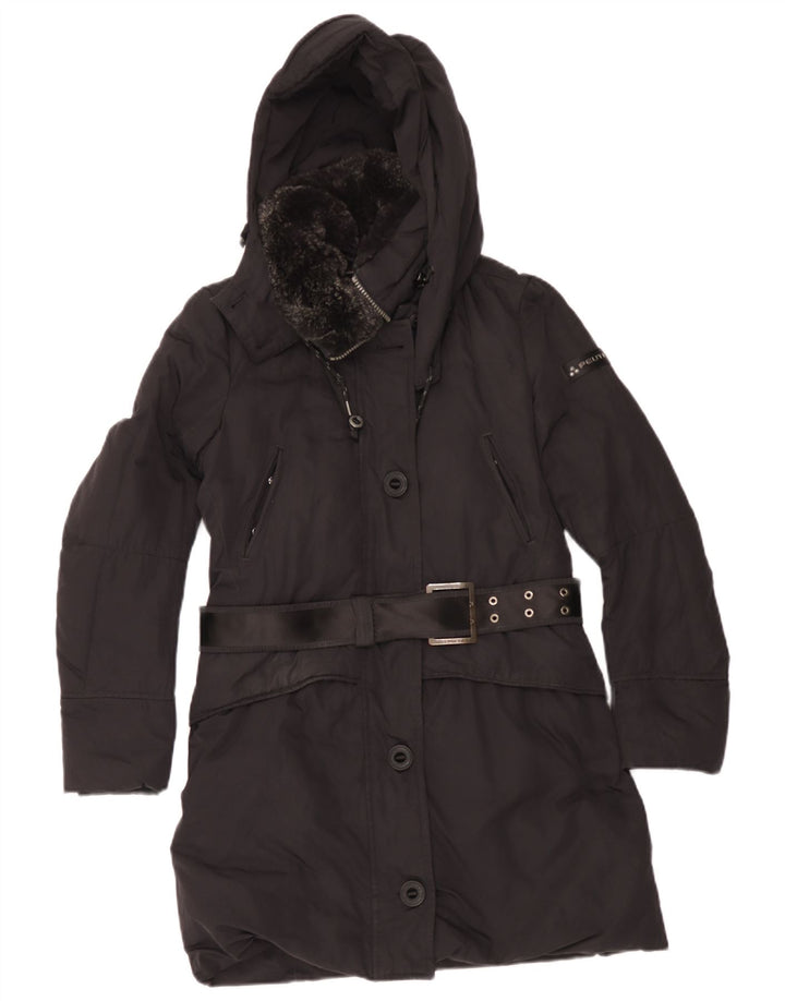 Casaco feminino acolchoado com capuz PEUTEREY EU 40 médio preto