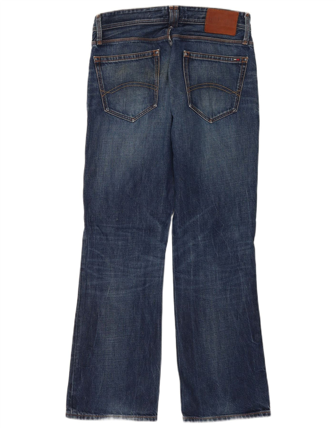 Tommy Hilfiger Masculino Bootcut Jeans W30 L30 Azul Algodão