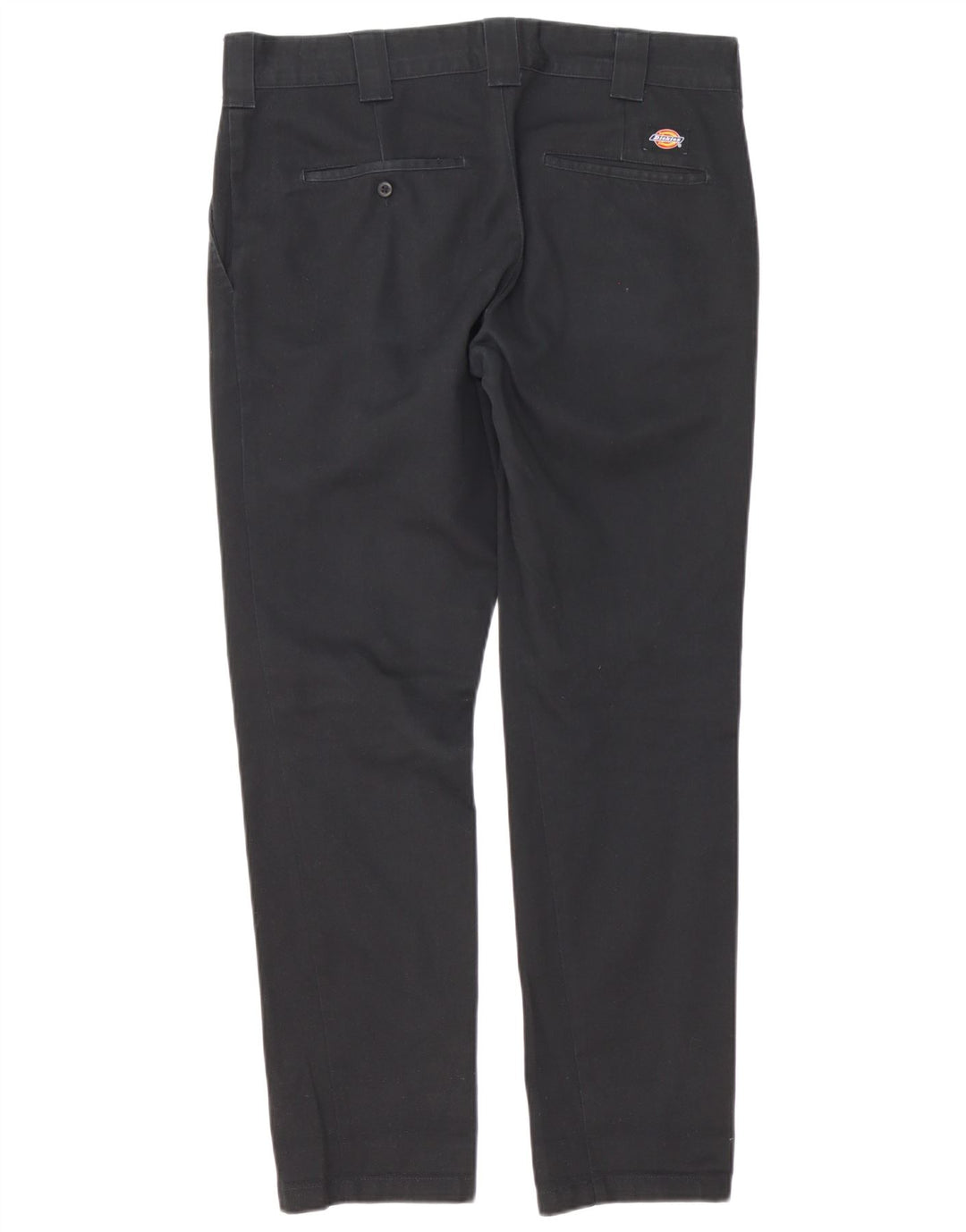 Calças Dickies Mens Slim Fit Chino W33 L32 Poliéster Preto