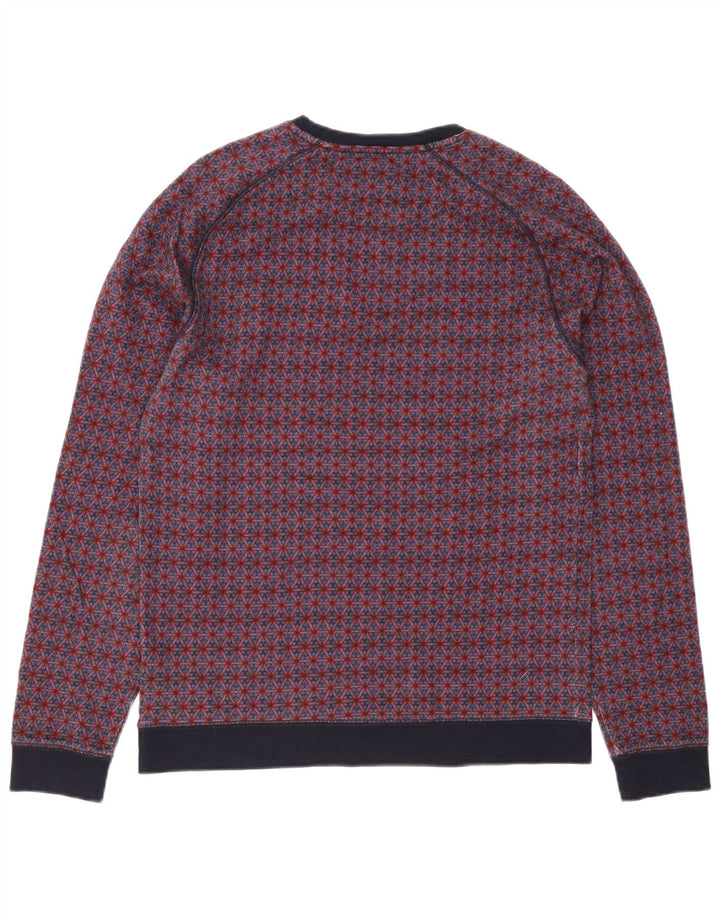 Suéter masculino Ted Baker com gola redonda, tamanho 3, médio, floral multicolorido