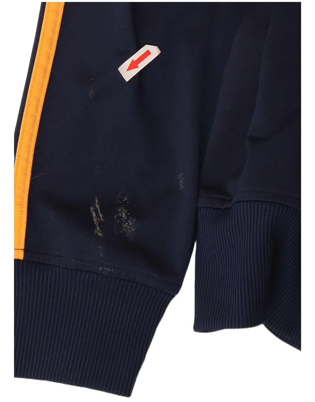 Adidas Mens Tracksuit Top Jacket Médio Azul Marinho Poliéster