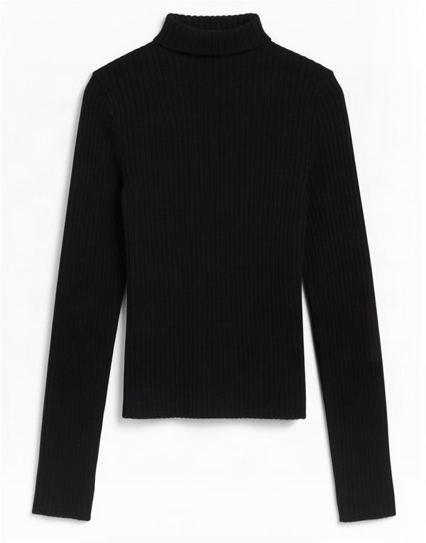 Zara Womens Crop Top Manga Longa Reino Unido 10 Pequena Viscose Preta