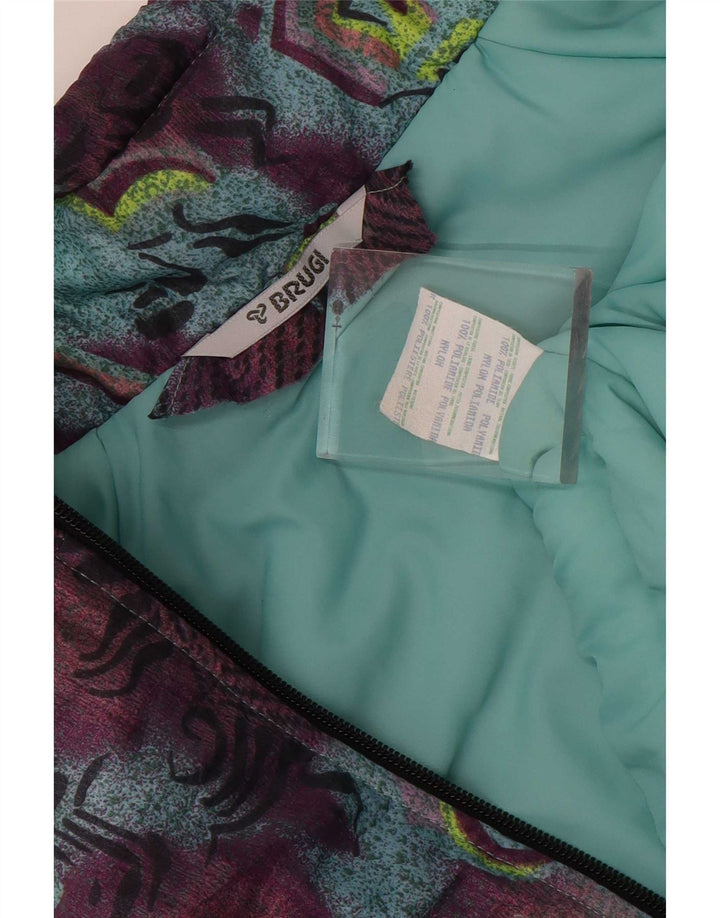 Macacão de esqui feminino Brugi EU 46 XL azul poliamida geométrica