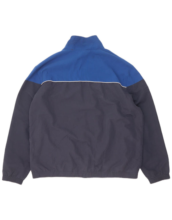 Atlas For Men Mens Treino Top Jaqueta 2XL Azul Marinho Colorblock