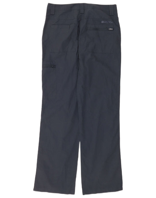 Calça cargo feminina reta Mountain Warehouse UK 6 XS W28 L30 azul marinho